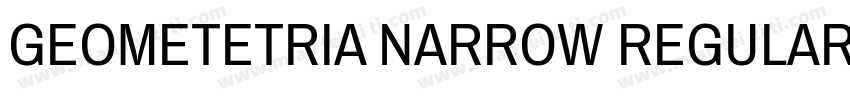 GEOMETETRIA NARROW REGULAR字体转换